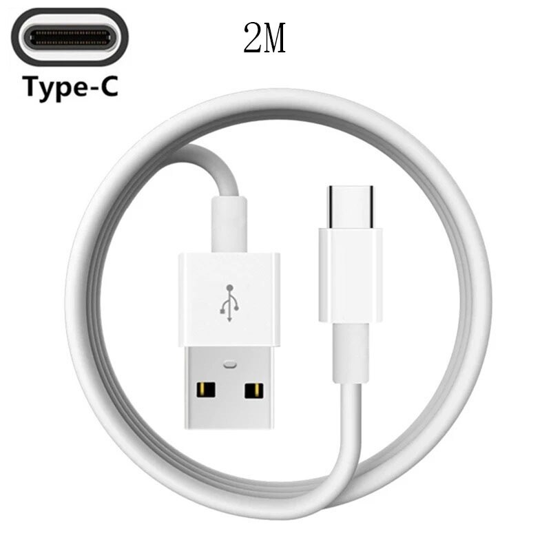 Usb C Kabel Type C Oplaadkabel Voor Xiaomi 11T Pro Samsung S21 Usb C Kabel Telefoon Draad Koord 3A QC3.0 Usb Type C Charger Eu Plug: Type C TPU 2M