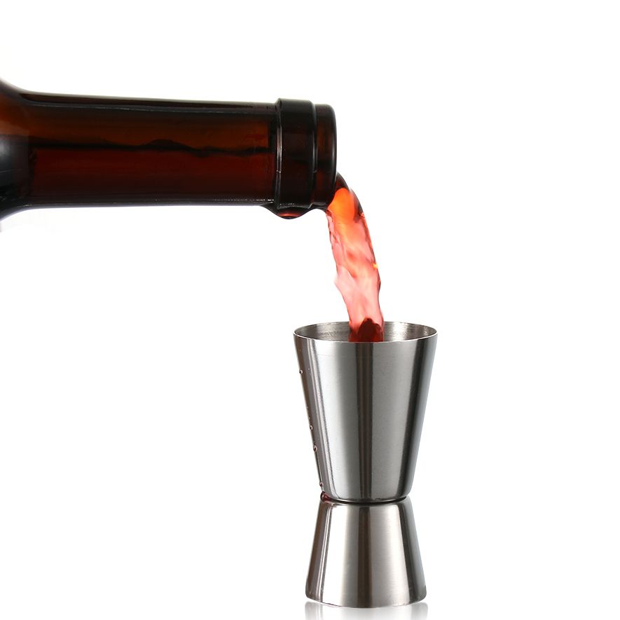 15/30ml or 20/40ml Stainless Steel Cocktail Shaker Measure Cup Dual Shot Drink Spirit Measure Jigger Kitchen Bar Gadgets