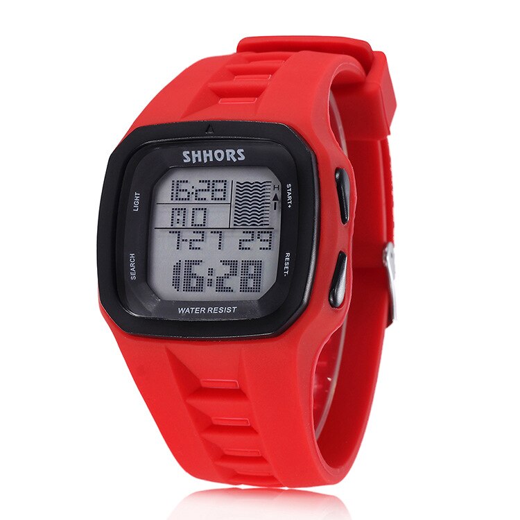 Shhors Horloges Mannen Led Digitale Elektronische Horloges Mannen Sport Horloges Waterdicht Rubber Horloges Reloj Hombre montre homme relogio: 1662215red