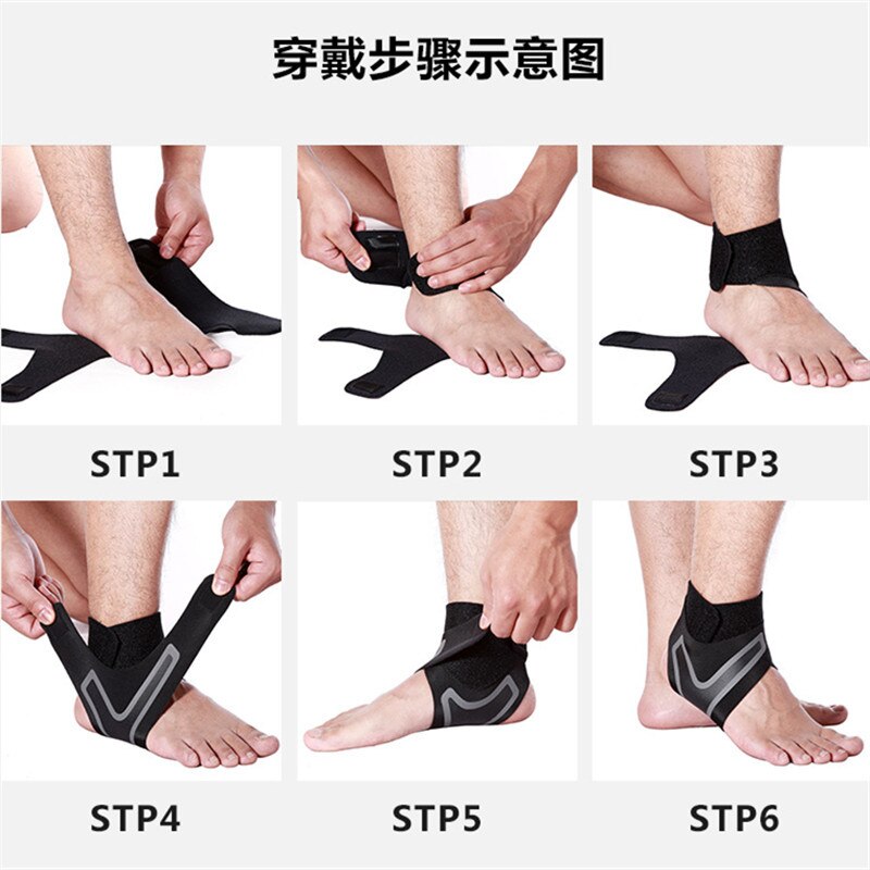 1 PC Fitness Sports Ankle Brace Gym Elastic Ankle Support Gear Foot Weights Wraps Protector Legs Power Weightlifting