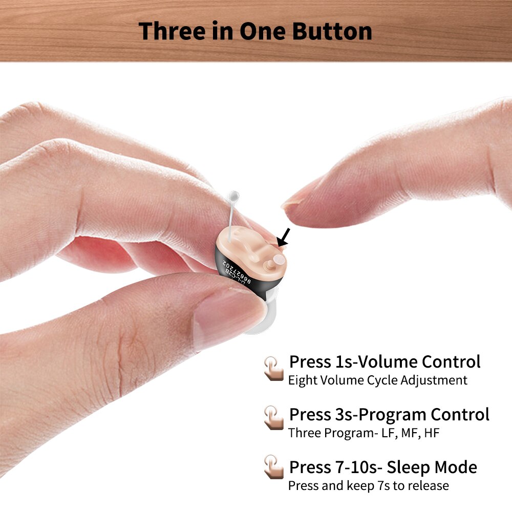 Digital Hearing Aids Invisible Hearing Aid Adjustable Tone Sound Amplifier Wireless Hearing Device audifonos para sordera