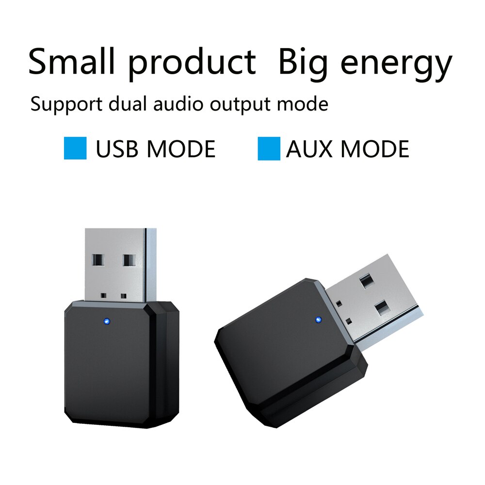 Receptor De Audio Bluetooth 5.0 Para Automóvil Llamadas Manos Libres Puerto De Carga Usb De 5 V 2 1 A Para Automoviles Con Entrada Auxiliar De 3 5 Mm