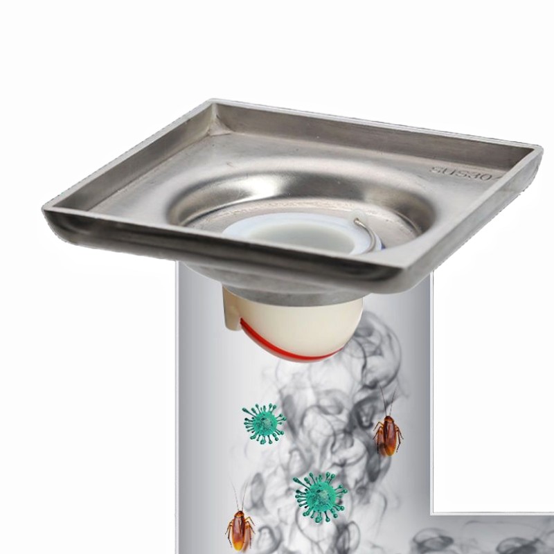 Siphon de sol de douche anti-odeur, couvercle de vidange, bain d'égout, prise de crépine, attrape-cheveux, accessoires de cuisine, HOAccessrespiration