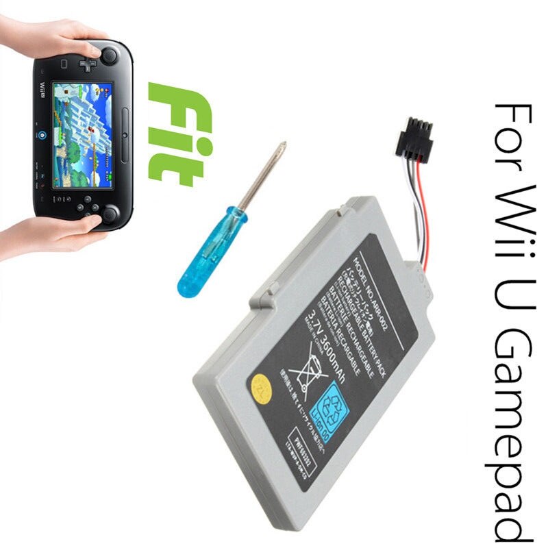 3600 Mah Li-Ion Batterij Pack Voor Nintend Wii U Game Console Oplaadbare Batterij Voor Wii-U Gamepad Controller Joystic