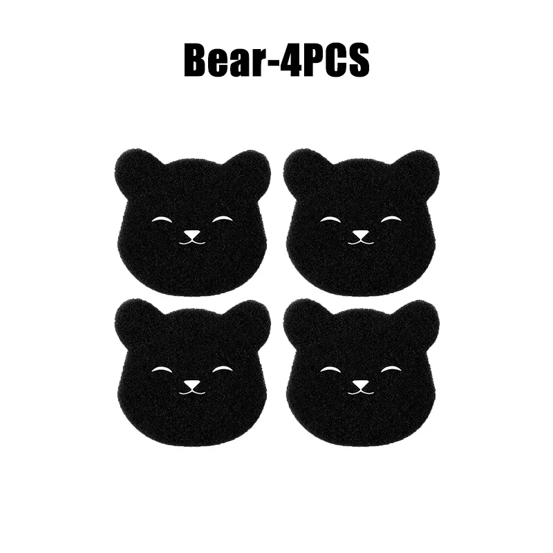 4/8 Stuks Pet Hair Remover Beer Vorm Wasbal Wasmachine Lint Catcher Herbruikbare Kleding Bank Kat Hond haar Spons: Zilver