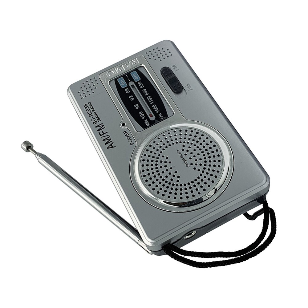 BC-R2033 AM Radio FM Antena teleskopowa Pełnozakresowy przenośny odbiornik radiowy Retro FM World Kieszonkowy odtwarzacz radiowy dla osób starszych