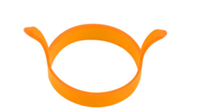 Egg Ring Non-stick Silicone Round Egg Ring Pancake Mold Reusable Silicone Non-stick Pancake Machine Egg Ring Machine (1PCS): 3pcs orange