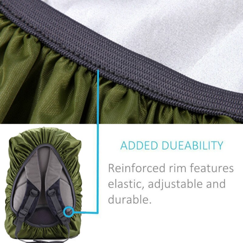 80L Reflektierende Regen Abdeckung Rucksack, 20L 35L 45L Wasserdichte Tasche Abdeckung, draussen Camping Wandern Klettern Staubdicht fallen für Rucksack