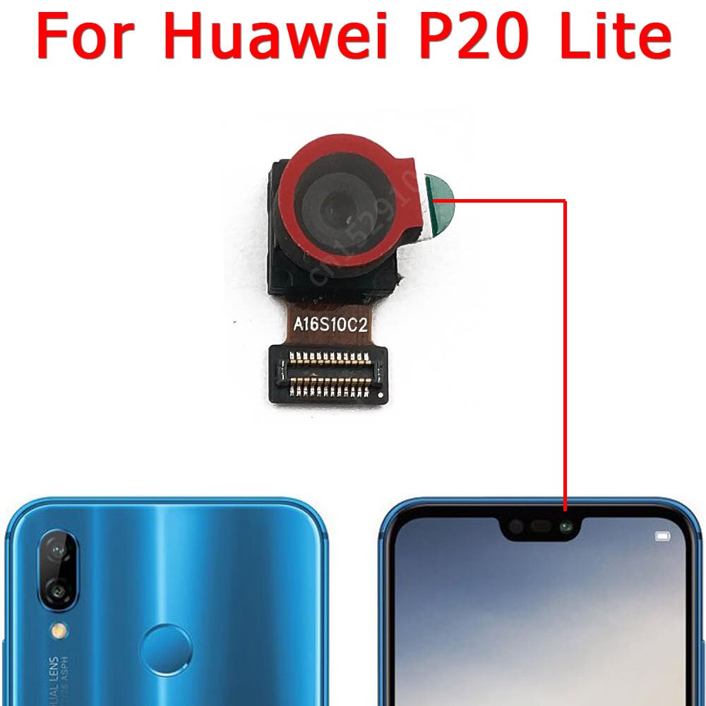 Original Rear Front Camera For Huawei P20 Lite Pro Small Selfie Back Facing Frontal Camera Module Flex Replacement Spare Parts: P20Lite Front