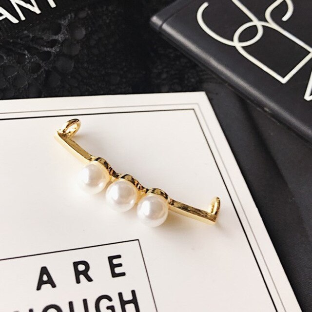 1pcs Decoration Laces Glitter Clip Shoe Accessories Women Shoes Decorative Lovely Shiny Clip Beads Charm Shoe Buckle Decoration: Gold-F