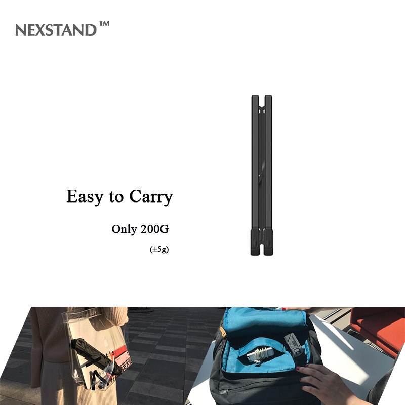 Nexstand  k7 laptop stativ sammenfoldelig bærbart laptop bord kontor ergonomisk notebook stativ holder til macbook pro laptop tilbehør