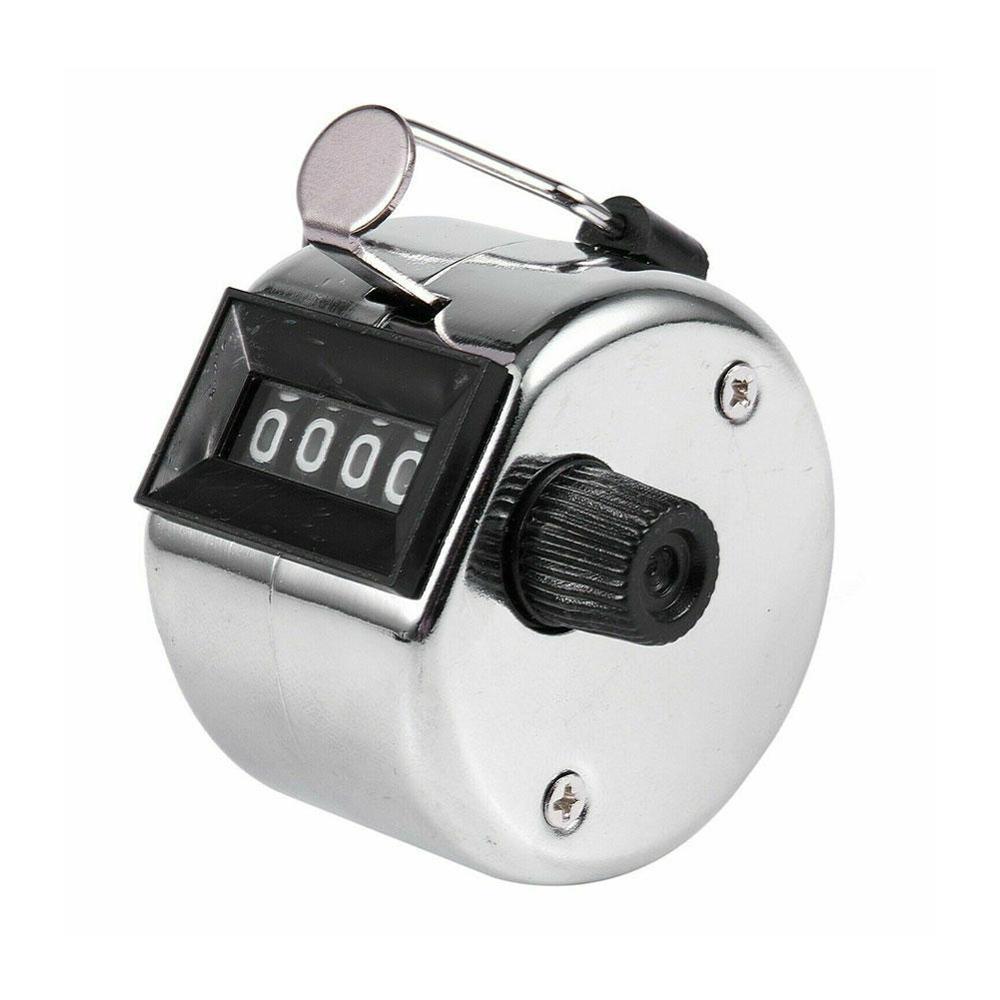 Mini Digital Hand Tally Counter 4 Digit Number Manual Hand Held Tally Counter Manual Counting Golf Clicker 0-9999: Default Title