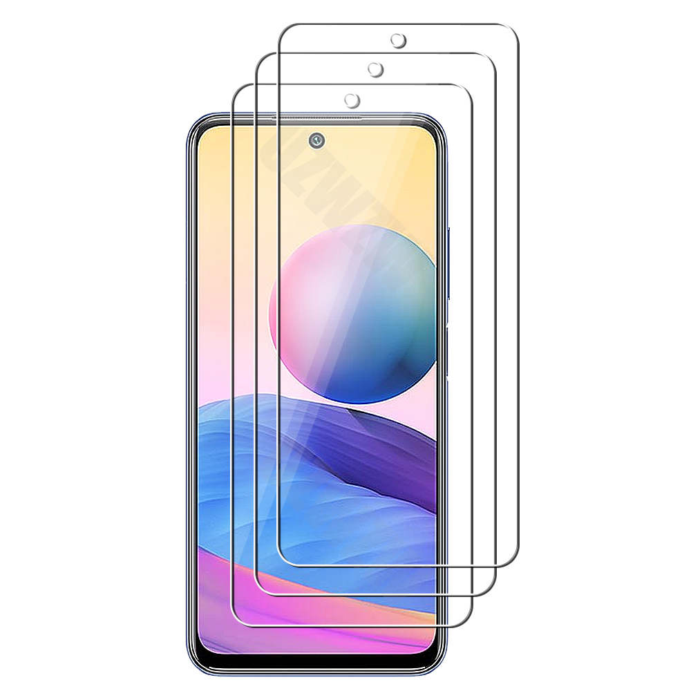 For Xiaomi Redmi Note 10 (5g) Camera Lens Film and Phone Protective Tempered Glass Screen Protector: 3 glass only