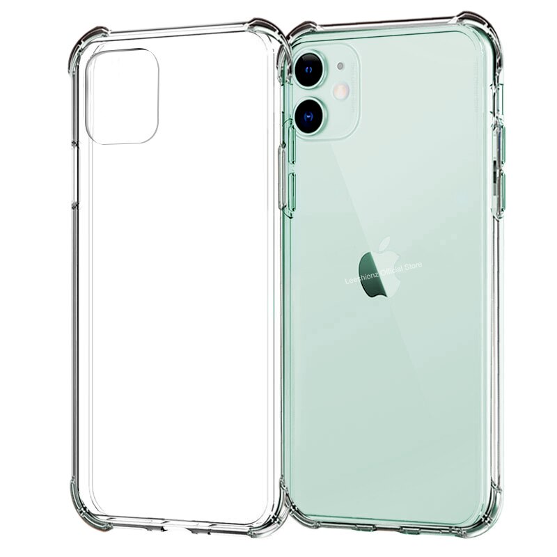 Anti-herbst Telefon Fall Für iPhone 11 Pro X XS Max Transparent Weiche Rückseitige Abdeckung Für iPhone XR 8 7 6 6S Plus SE2020 Schutzhülle: For iphone 11Pro MAX