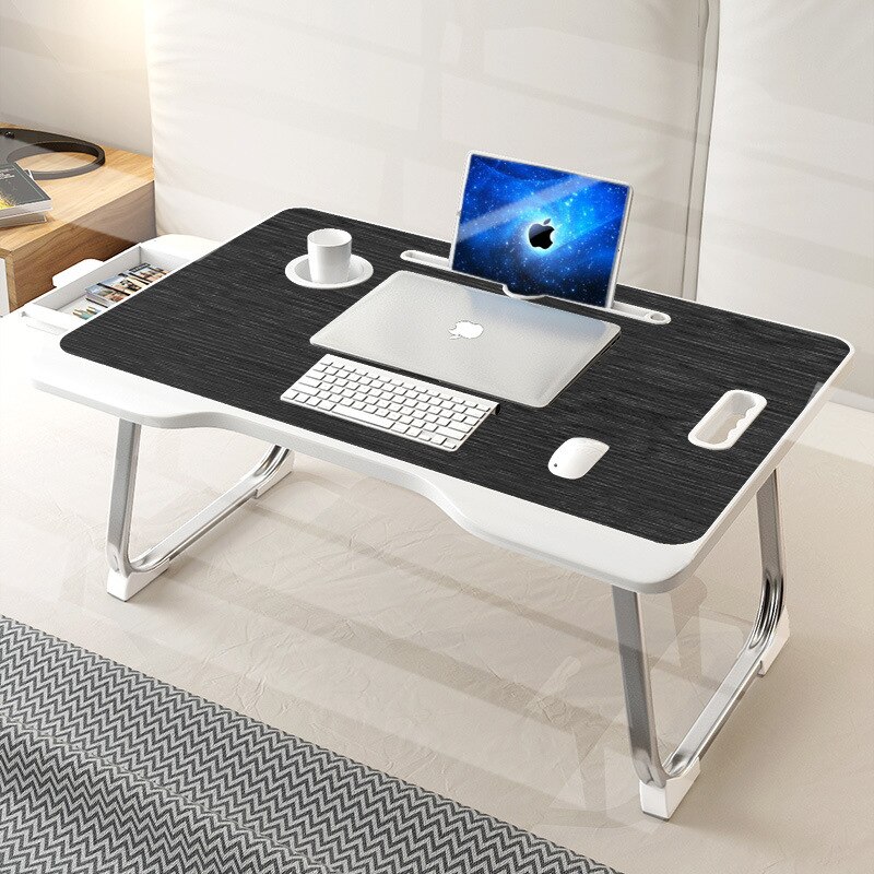 laptop sengebord, sengebrett til å spise, bærbare datamaskiner, skrive, studere og tegne - laptop skrivebord folding laptop standwith bærbar stå