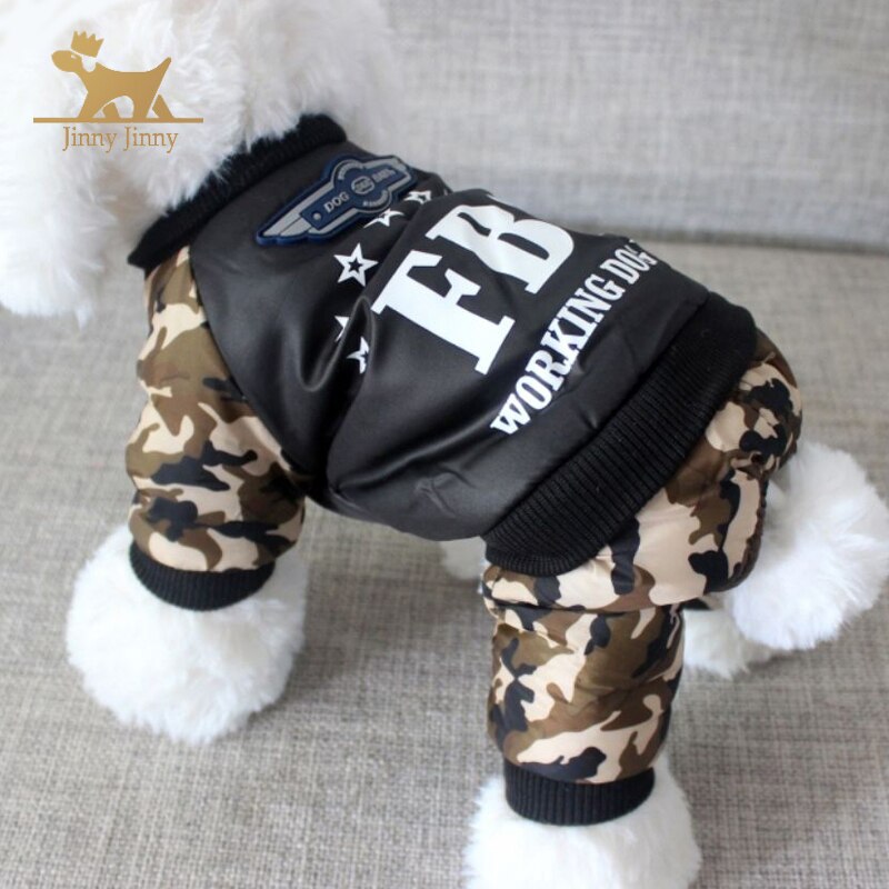 Ropa de camuflaje para perro, suéter resistente al agua para perros pequeños y medianos, Invierno