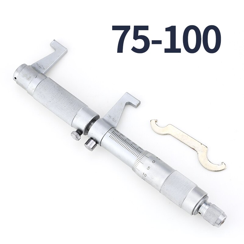 Indvendig mikrometer indvendig diameter måleværktøj skrue hårdmetal måler høj præcision metrisk indvendig diameter måler måleværktøj: 75-100mm indeni