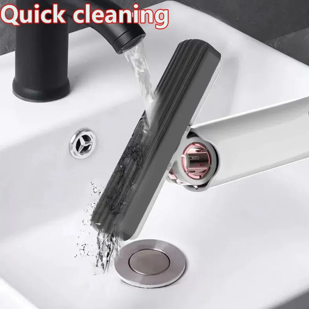 2-24 Stuks Mini Mop Krachtige Squeeze Mini Mop Vouwen Met Zelfknijpen Vloer Keuken Wc Wassen Bureau raam Auto Schoon Gereedschap