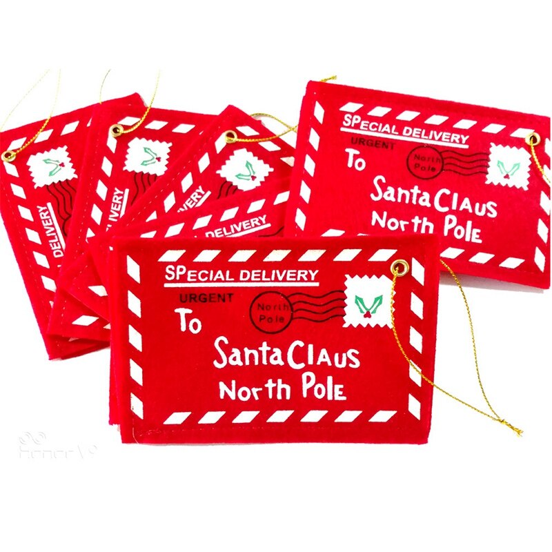 20Pcs Envelop Snoep Tas Voor Kerstman Envelop Borduren Kerst Decoratie Decoratie Kind Kid