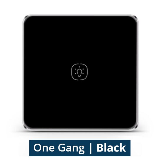 Zemismart Wireless Switch Work with Tuya Zigbee Hub One Two Three Gangs Touch Switches Sticker Battery Smart Life App Control: Black 1 Gang