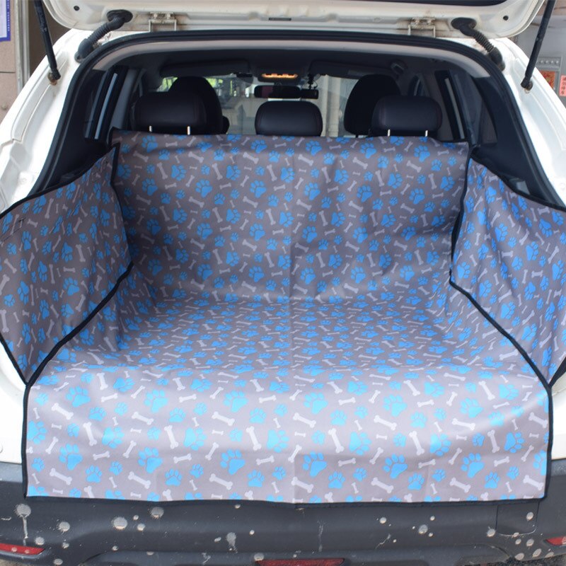 Cubierta de asiento de coche para perro y gato, alfombra de maletero, lona impermeable, tela Oxford, Protector de mascotas, cojín de hamaca: gray