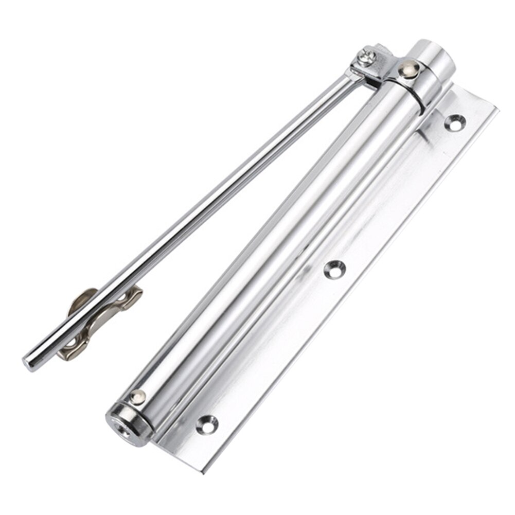 Automatic Door Self-Closing Hinge Mute Easy to Rebound No slotting Punching Free Door Closer TT-best: gloss white