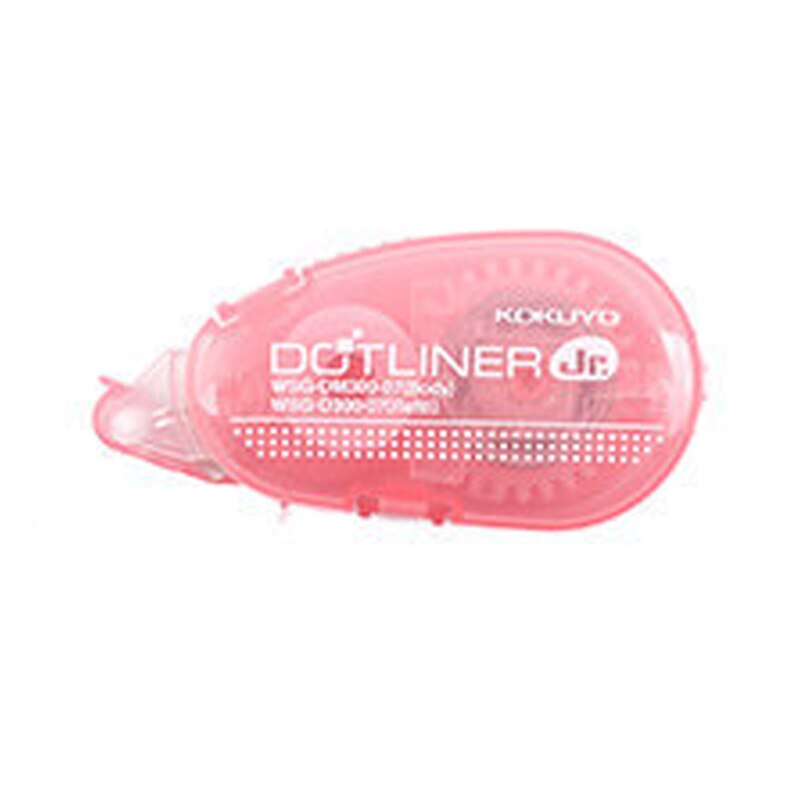 Correction Tape Double Sided Adhesive Dots Stick Roller Permanent Refillable Applicator Glue Tape Dispenser: light pink