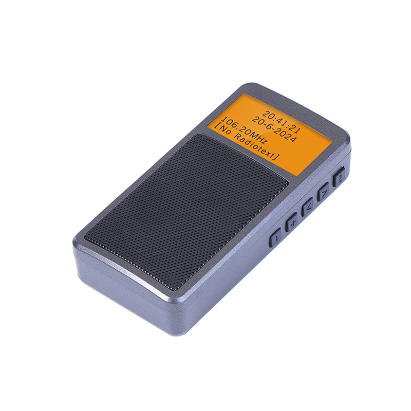 ABSQ-Mini Radio Bluetooth Portable Radio stéréo FM haut-parleur Bluetooth sans fil avec réveil