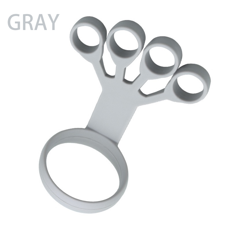 Silicone Grip Device Finger Exercise Stretcher Arthritis Hand Grip Trainer Strengthen Rehabilitation Training To Relieve Pain: Gray 6.6LB