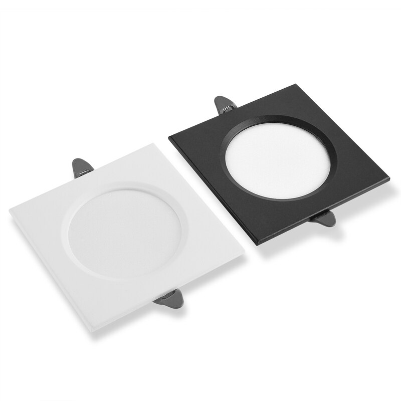 9W 12W 15W LED iron Spot Light white/black body square LED downlight Recessed ceiling lamp 220V 230V cold white/warm white