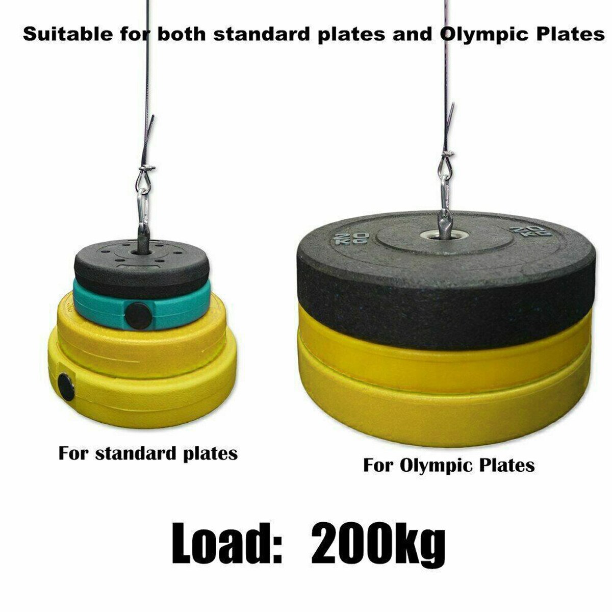 100KG Fitness DIY Pulley Cable Machine Attachment System Arm Biceps Triceps Hand Strength Trainning Home Gym Workout Equipment