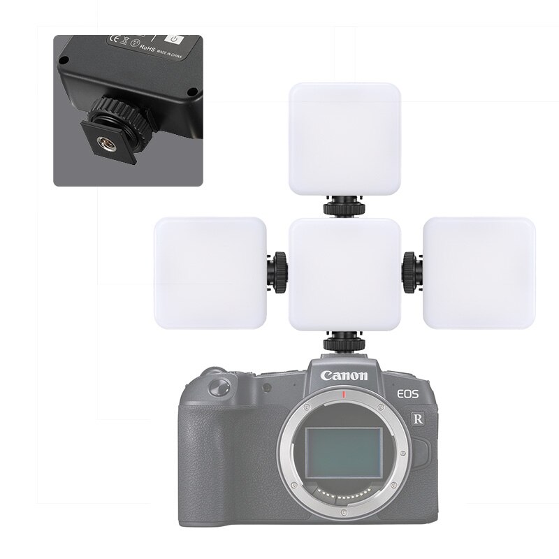 LED 68R 6W RGB Mini LED Video Light 2000mAh Built-in Battery 5500K Photographic Lighting U Bright 2700K-6500K Vlog Fill Light