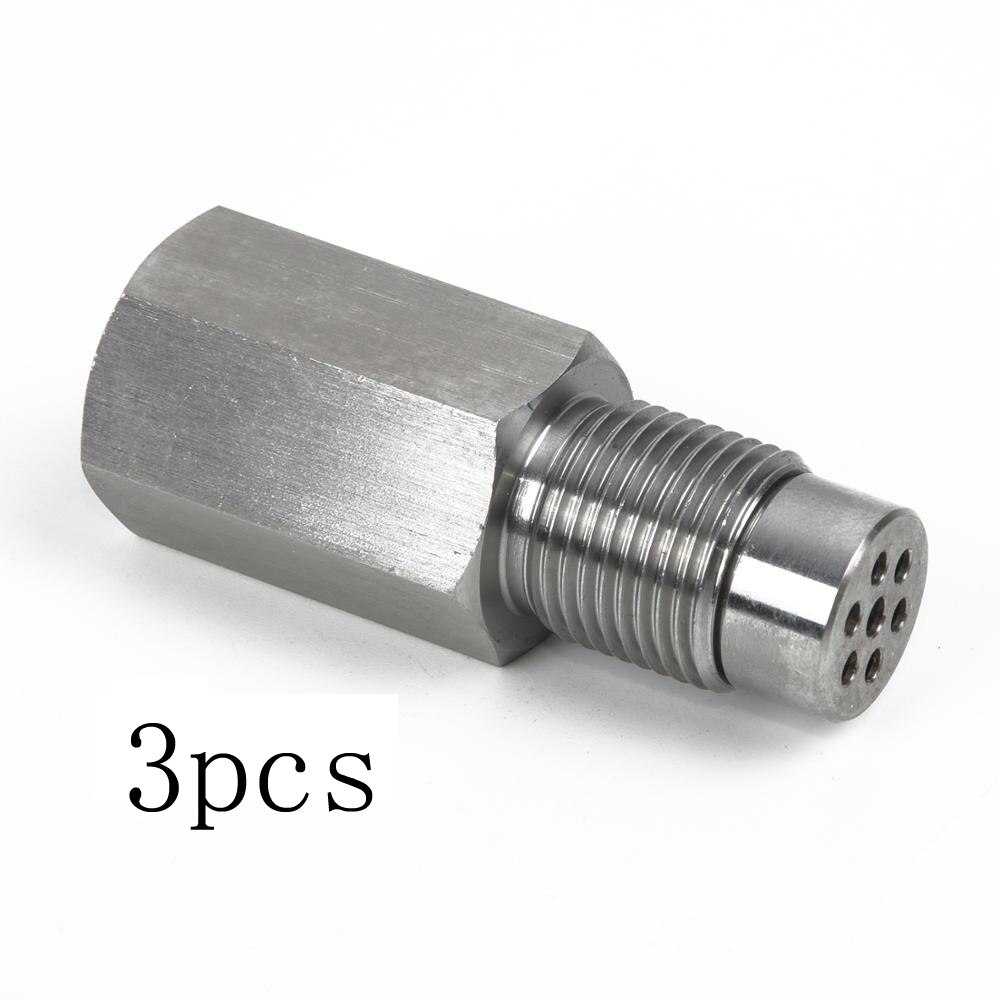 Bilkatalysator rengöring  o2 sensor eliminatorer adapter spacer katalysator 6*2.5*2.5cm 304 rostfritt stål check: 3 st