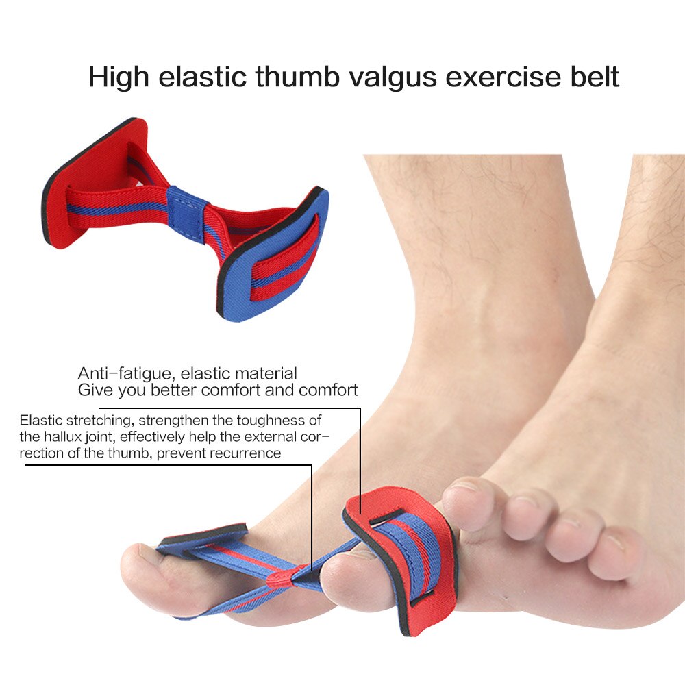 Weerstand Bands Grote Teen Separator Brancard Hallux Valgus Corrector Bunion Splint Correctie Bone Duim Training Uitoefenaar