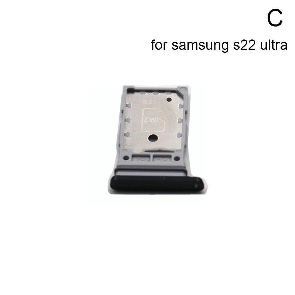 Sd Sim Card Trays Voor Samsung Galaxy S22 Serie Mini Telefoon Kaarthouder Sim Chip Reader Card Slot Houder Lade zilver Zwart Q5S2