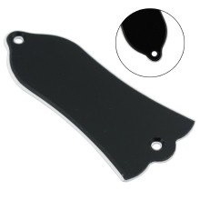 2-Ply Vlakte Zwarte Bell Truss Rod Cover Voor Les Paul Elektrische Gitaar Bas Pvc Truss Rod Cover Plate scroll Plaat Gibson Lp Sg