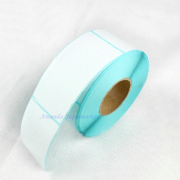 Etiqueta Adhesiva 45*80mm 400 piezas/rollo etiqueta térmica para etiqueta de código de barras de logística etiqueta de de