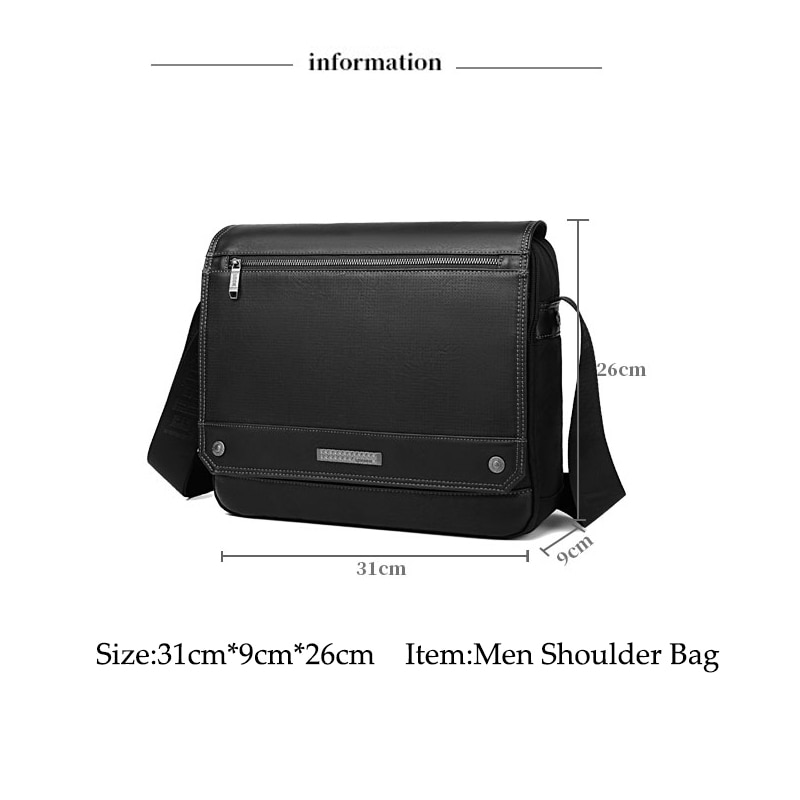 Men Business Briefcase Bag 15.6 inch Laptop Handbag Casual Office Bag Messenger Shoulder Bag for Men