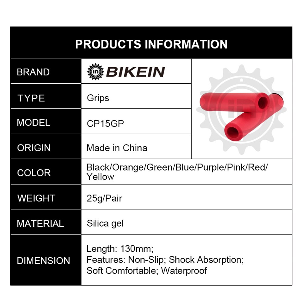 Bikein pro 1 paar fiets silicagel stuur mountainbike zachte ultralichte beschermer fietsaccessoires gereedschap