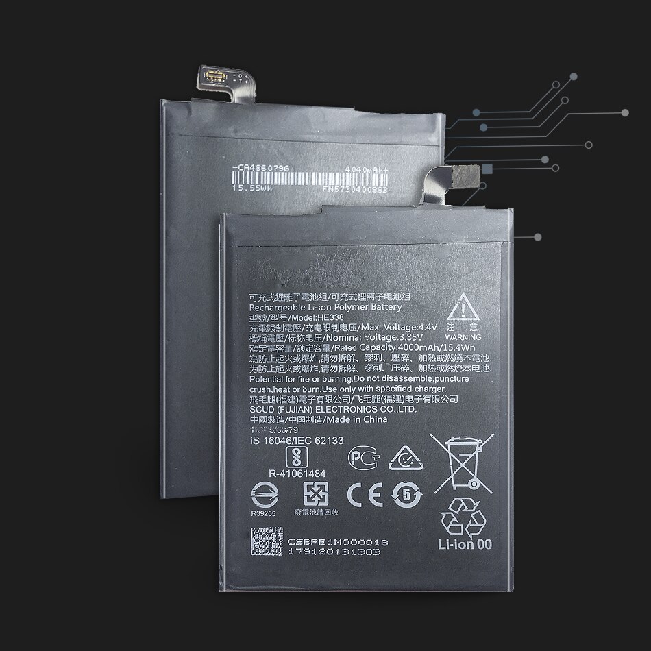 er338 4000mAh praktisch Batterie Für Nokia 2 Batterie Ersatz