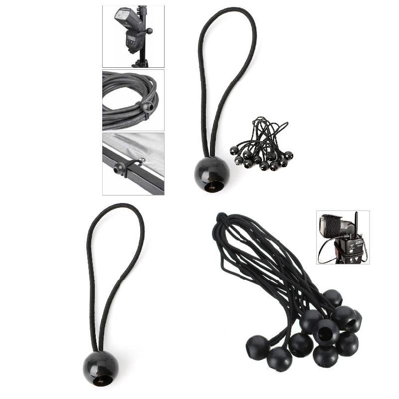 50PCS tenda testa a sfera corde elastiche testa a sfera corde elastiche grandi accessori per trampolino all&#39;aperto cinture per bagagli da campeggio cravatta per tende