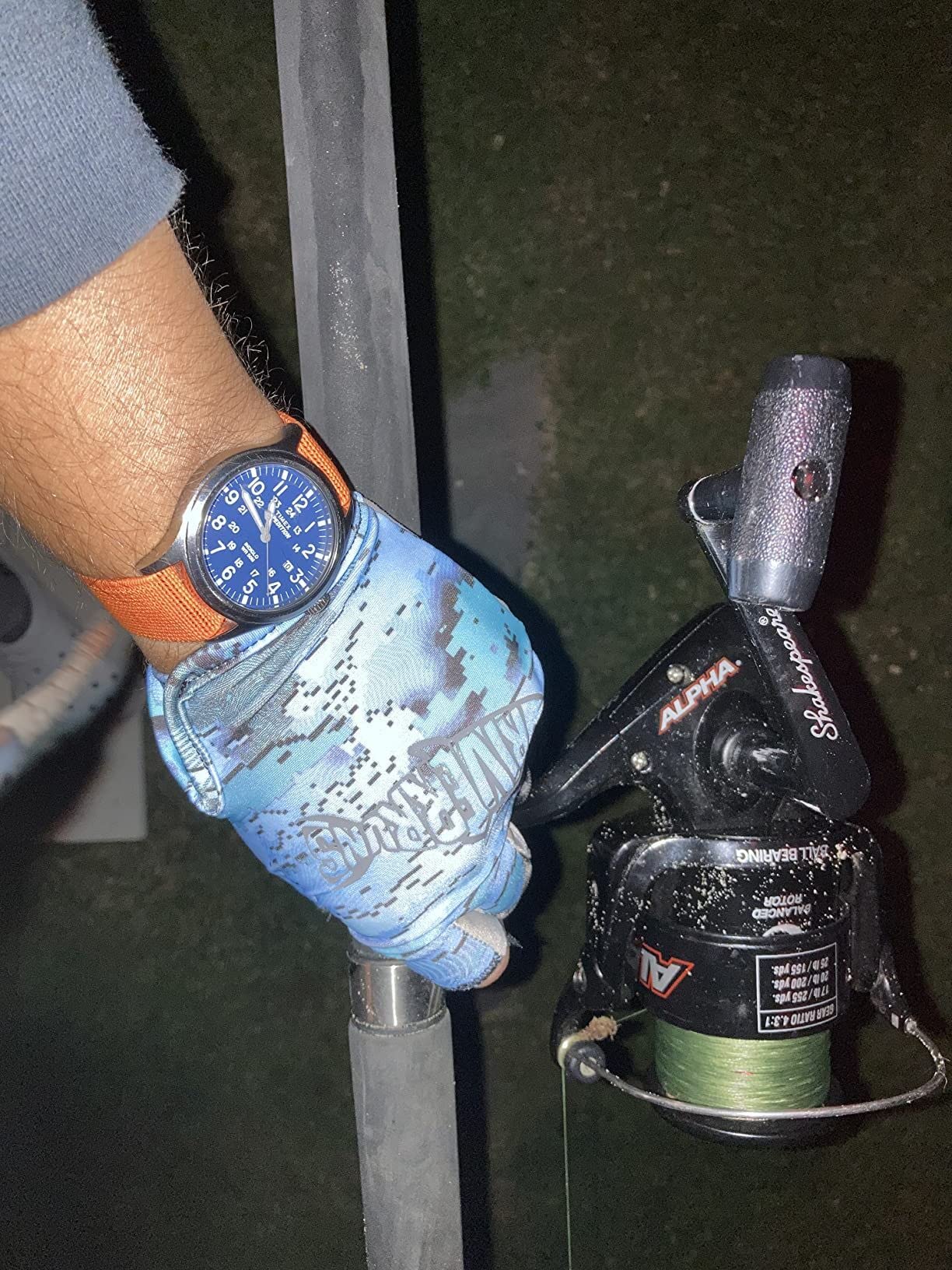 Guantes de pesca UPF50 + guantes de sol guantes de pesca sin dedos guantes de pesca ligeros y transpirables hombres para kayak remo
