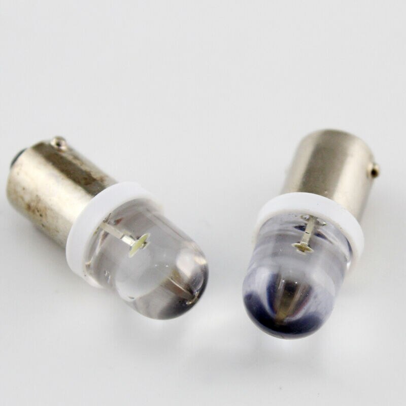 100pcs 6V BA9S W6W LED Light Pinball Machine Bulb 8000K White 20LM