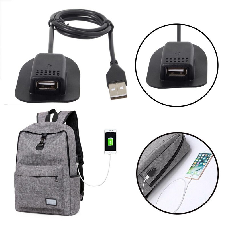 3C-Usb To Usb Charging Cable Practical Convenient Outdoor Travel Camping External Backpack Cable 50Cm For Charge Treasure