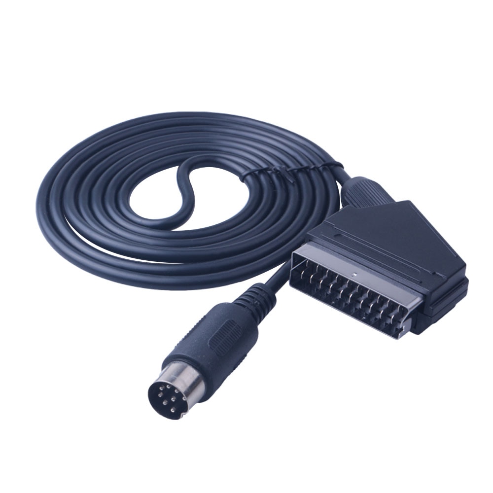 Elistooop-cable Scart de 1,8 M para Sega Megadrive 1 Genesis 1, sistema maestro 1, RGB, AV, Scart