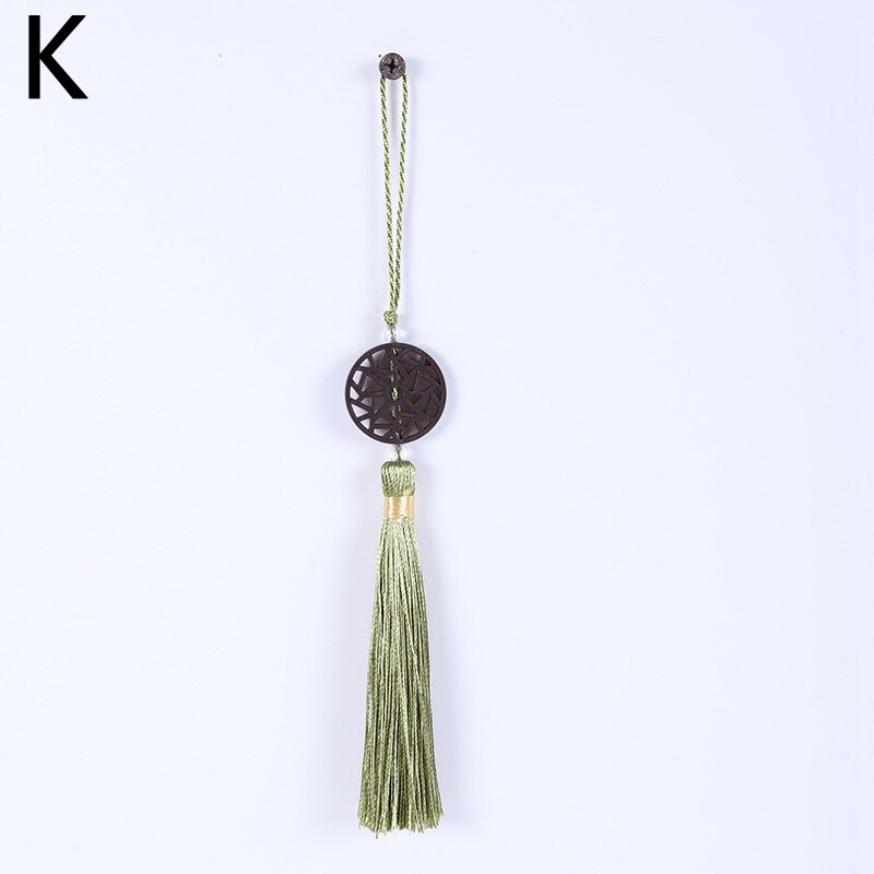 Accesorios de cortina de alta gama, borlas de imitación de madera con etiqueta pequeña hechas a mano, borlas de cortina chinas, orejas colgantes: K