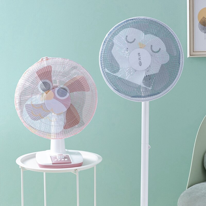 Home Use White Electric Fan Covers for Baby Kids Finger Protector Safety Mesh Nets Cover Fan Guard Home Office Dust Cover