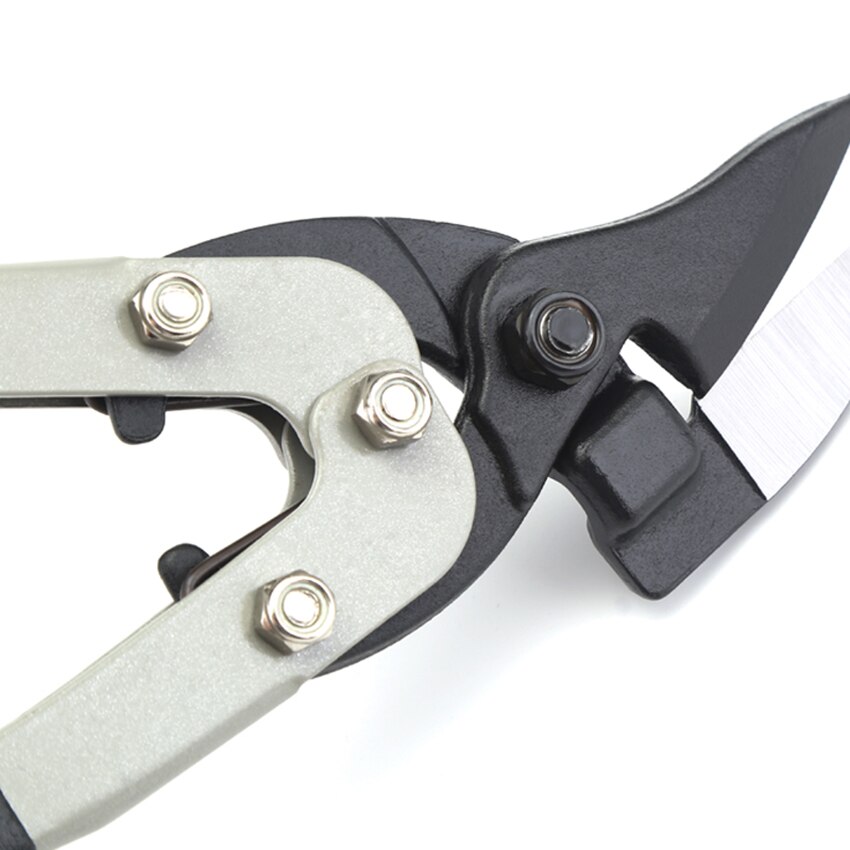 Aviation Scissors Regular Tin Cutting Shears for Packing Straps, Fabric, Iron Sheet, Thin Aluminum, Aluminum Tape, Wire, CR-V