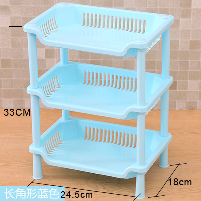 4 Layer PP dish rack kitchen organizer and storage White Hollow Bathroom Shower Sundries rack shelf room ZL304