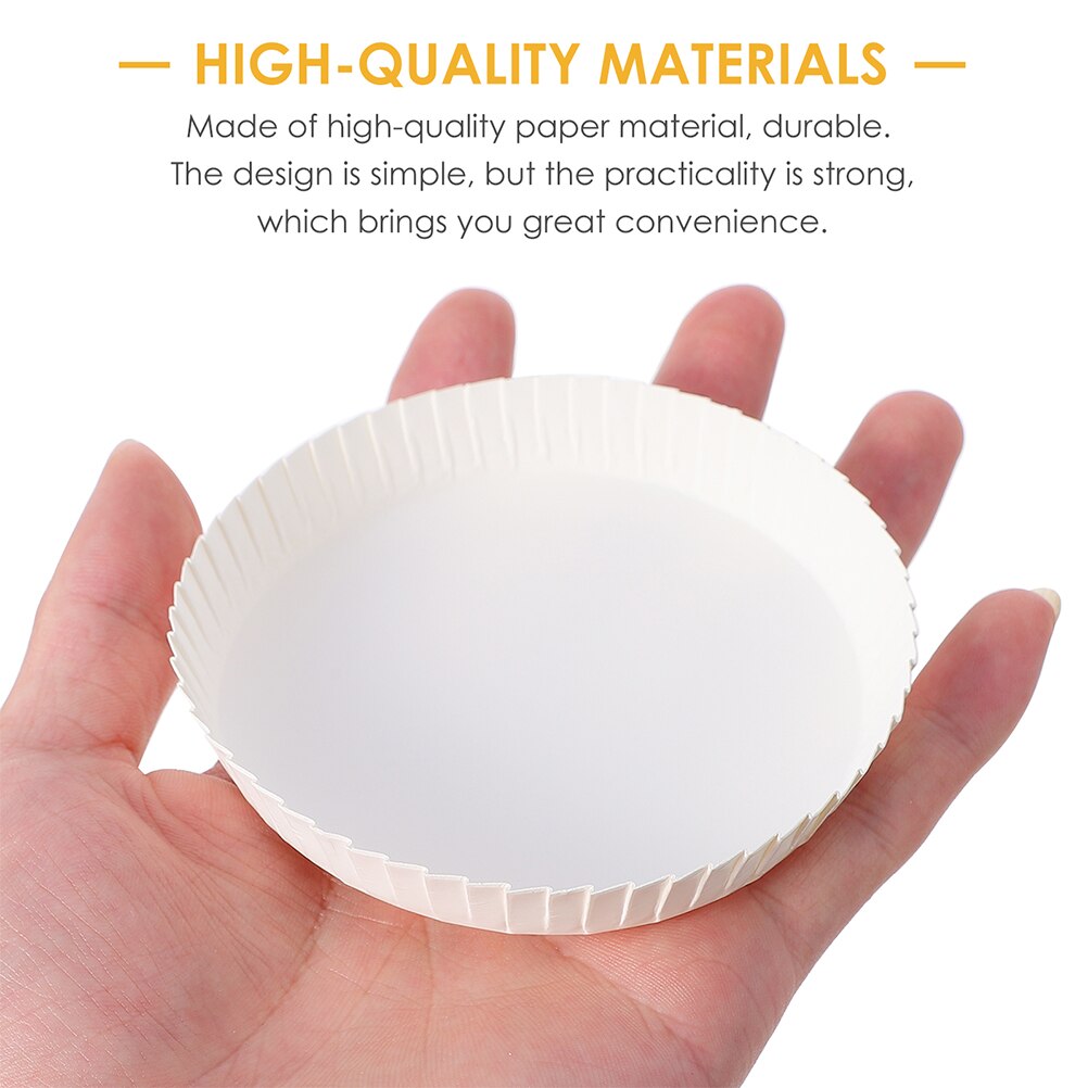 100Pcs Disposable Cup Covers Paper Portable Safe Drinking Lids Paper Mug Cover Paper Cup Lids